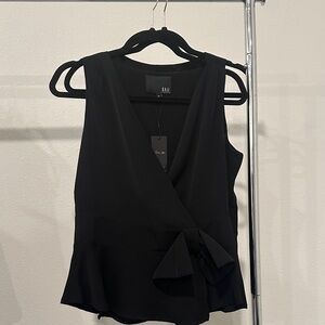 Kali Women's Elegant Black Sleeveless Blouse